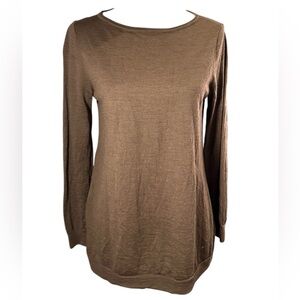 Eileen Fisher Carmel Brown Knit Top